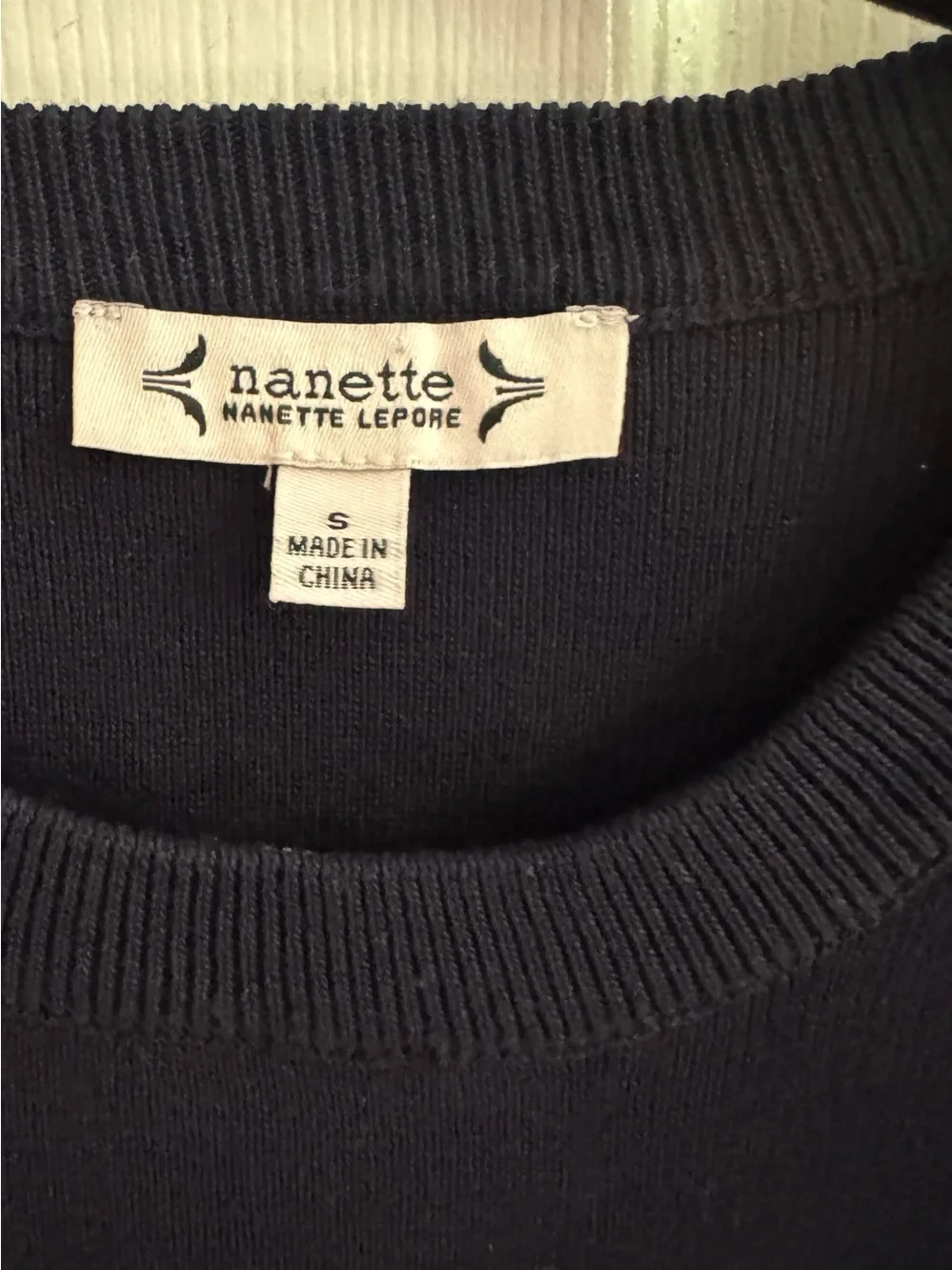 Nanette Lepore Navy Sweater Shirt